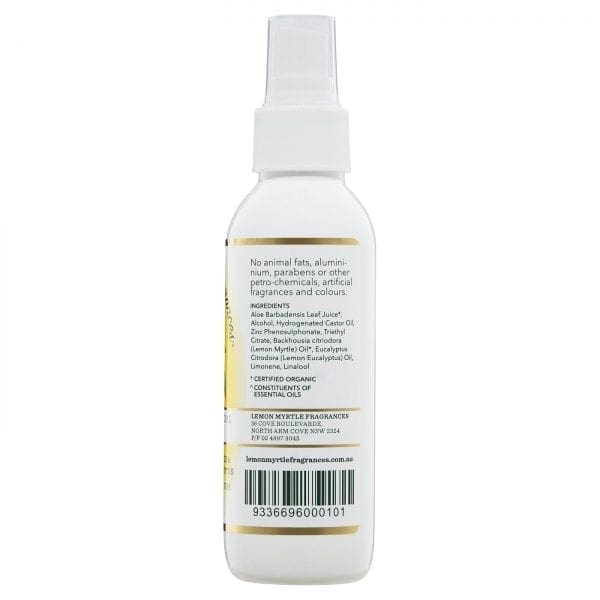 Lemon Myrtle Spray Deodorant - 125ml Side2